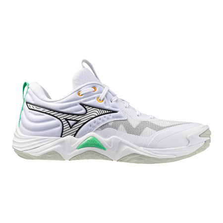 MIZUNO WAVE MOMENTUM ELITE (White/Black/Frozen Emerald)