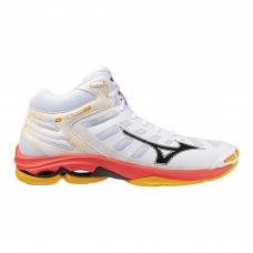 MIZUNO WAVE VOLTAGE 2 MID (White/Fiery Coral 2/Citrus)