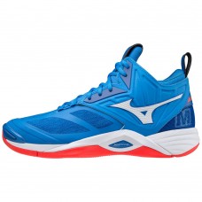 MIZUNO WAVE MOMENTUM 2 MID FrenchBlue/IgnitionRed