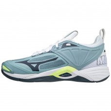 MIZUNO WAVE MOMENTUM Stone Blue/Stratified Sea/Neo Lime