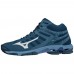 MIZUNO WAVE VOLTAGE MID Dark Denim / White / Blue Jasper